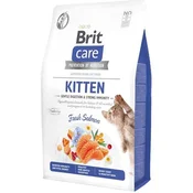 Brit Care Cat GF Kitten Blagodejna prebava in močna odpornost Losos 0,4 kg
