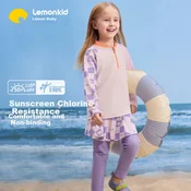 Lemonkid Dvodelni kupaci kostim za devojcice, Ljubicasti