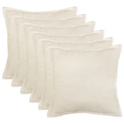 vidaXL Prevleka za blazino 6 pcs HOUTEN Krem 50 x 50 cm Bouclé