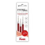 Pentel vložek za roler gel BL77 in BL107, rdeč, 3/1
