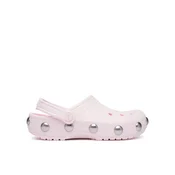 Natikači Crocs Classic Big Studded Clog 214236 Svetlo rožnata