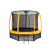 Jumpi 312cm/10FT Maxy Comfort Plus Rumeni vrtni trampolin z notranjo mrežo