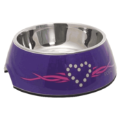 Rogz 2 u 1 Bubble Bowlz posuda, Purple Chrome - L