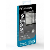 CellularLine Univerzalno zaščitno steklo Cellularline za pametne telefone od 5,3" - 5,5" 1 kos