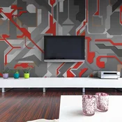 Foto tapeta - Abstract geometric paths 400x309