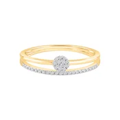 Diamant Exquis Prstan Ring aus 375 Gelbgold mit Diamant zlata