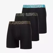 Bokserji Under Armour Performance Tech Solid 6in 3-Pack Black XXXL