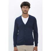 TUDORS Muški kardigan Hirka, Slim Fit, Teget