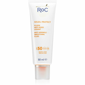 RoC Soleil Protect Anti Wrinkle Smoothing Fluid blagi hranjivi fluid protiv starenja lica SPF 50 50 ml