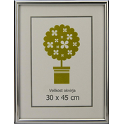 Karako Foto okvir 30x45 cm, plastika, stenski, 95 srebrn