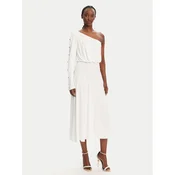 Elisabetta Franchi Cocktail obleka AB80252E2 360 Bela Regular Fit