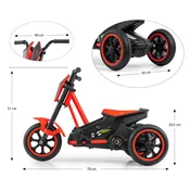 shumee Milly Mally 5719 Pedal Go-Kart Rider Rdeč