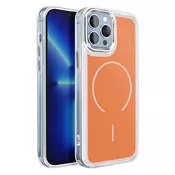AVIZAR Ohišje MagSafe za iPhone 13 Pro Max hibridna ojačana zasnova, Oranžna, (5000189751)