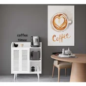 Hanah Home komoda za kafe kutak Magnetar, 90 cm, bela