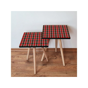 Hanah Home Sklapajuci Stocic 2 Komada 2SHP246 - Crveno