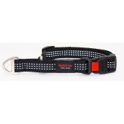 MATIS Poluzatezna ogrlica na regulaciju, City Stile - 4 cm/48-65cm / Crna