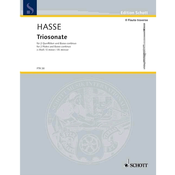 HASSE:TRIOSONATE E-MOLL FOR 2 FLUTES AND piano