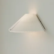 New Works stenska svetilka Nebra, širina 40 cm, bela, prilagodljiva - Dnevna soba/jedilnica - Dizajn - Tkanine/tekstil