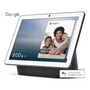 GOOGLE Nest Hub Max pametni zaslon/zvučnik, 10" zaslon, WiFi, Bluetooth 5.0, Google Assistant + Home, glasovni asistent, glasovno upravljanje, mikrofoni, siva (ugljen)