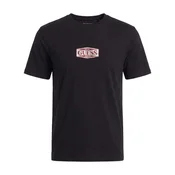 GUESS JEANS Majica burgund/črna/off-bela