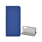 shumee Ovitek za Samsung S21 z magnetom za pametno knjigo, temno moder + steklo
