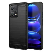 MG Carbon ovitek za Xiaomi Redmi Note 12 Pro Plus, črna