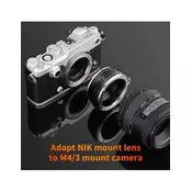 K&F Concept Mount Adapter Nikon F - MFT