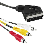 NN Scart-RCA (cinc) kabel dužina 1.5 met., sa prekidacem – Scart to 3 RCA cable