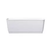 Prosperplast Plastično korito Ratolla 29,3x12x12,6 cm, belo, s podstavkom