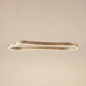 Lucande LED-visoka svetilka Vikali, zlata, CCT, z možnostjo zatemnitve, 90 x 45 - Dnevna soba/jedilnica - Sodobni - zlata, bela - Kovina