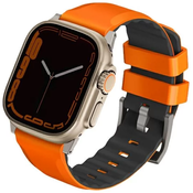 UNIQ Linus Apple Watch Series 1/2/3/4/5/6/7/8/SE/SE2/Ultra 42/44/45/49mm Airosoft Silicone volt orange (UNIQ-49MM-LINUSVORG)