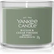 Yankee Candle Balsam & Cedar Fireside votivna sveča 37 g