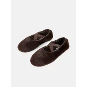 L37 HANDMADE SHOES Natikači BLACK LOTUS rjava