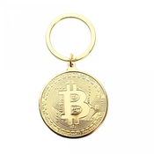 Privjesak Bitcoin - Zlatna KP3833