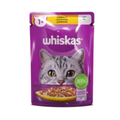 Whiskas 1+ piščanec v želeju 85 g