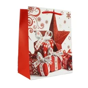 shumee Božična vrečka BAG8607, bela in rdeča, 44X31X12