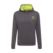 Hummel Sportska sweater majica OFFGRID, tamo siva / limeta