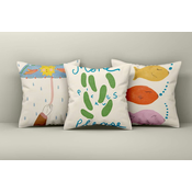 Aberto Design Set dekorativnih jastucnica Asr_plw25-7, 43x43 cm, 3 komada, Šarena