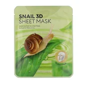 MISSHA Snail 3D Sheet Mask maska za obraz za vse tipe kože 23 g unisex