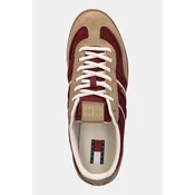 Usnjene superge Tommy Jeans THE GREENWICH EDGE SUEDE bež barva, EM0EM01662