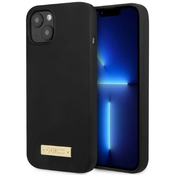 Guess GUHMP13SSPLK iPhone 13 mini 5,4 black hard case Silicone Logo Plate MagSafe (GUHMP13SSPLK)