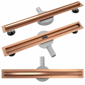 REA NEO SLIM PRO Linearni odtok brušeni baker 80