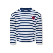 Only Mini Majica KMGLIDA temno modra / vinsko rdeča / bela