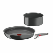 Tefal Ingenio L26093, Set za pečenje, Sivo, Aluminij, Keramički, Sivo, Termo-spot