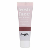 Barry M Fresh Face multifunkcionalna šminka za usne i lice nijansa Deep Rose 10 ml