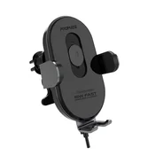 Promate punjac za automobil - POWERMOUNT 15 (DC 12V/1.5A, 15W, 1,2 metra, pametni senzor, savitljiva postolja, crna) POWERMOUNT-15W