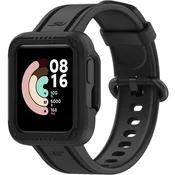 GS Pašček + ovitek za Xiaomi Redmi Watch 2 Lite/Xiaomi Mi Watch Lite, črn