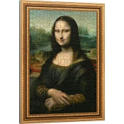 Trefl - Puzzle Umetniški okvir Puzzle Da Vinci: Mona Lisa - 500 kosov