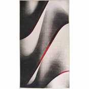 Belo-črna pralna preproga 180x120 cm - Vitaus