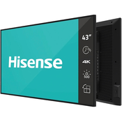 Hisense digital signage zaslon 43DM66D 43/4K/500 nits/60 Hz/(24h/7 dni)